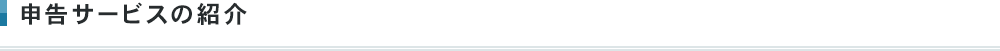申告サービスの紹介