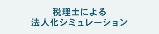 税理士による法人化シミュレーション